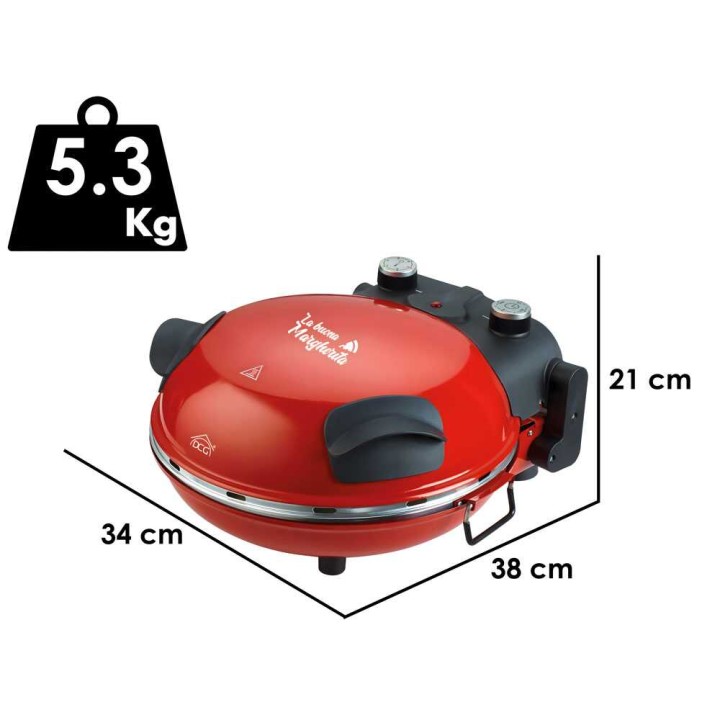 DCG Pizza Maker sähköinen pizzauuni, 1 200 W, 230 V, 30 cm