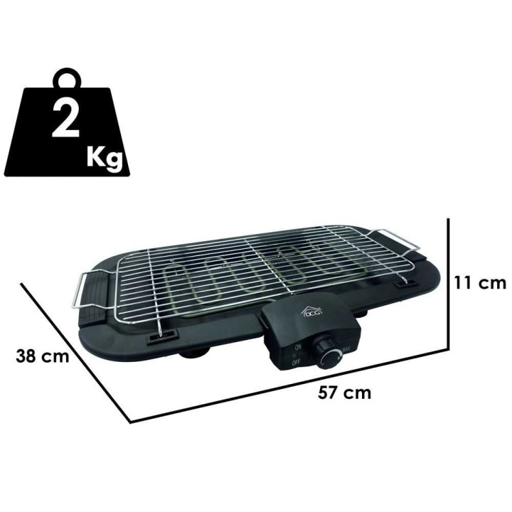 DCG BQ2496N sähkögrilli, 2,3 kW, 47 × 22 cm, 3 grillauskorkeutta