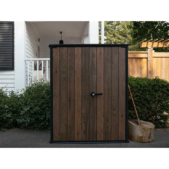 Keter Signature Walnut puutarhakaappi 1 400 l 140 73 6 170 4 cm