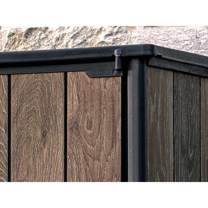 Keter Signature Walnut puutarhakaappi, 1 400 l, 140 × 73,6 × 170,4 cm