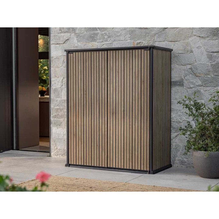 Keter Signature Venetian puutarhakaappi, 1 400 l, 140 × 73 × 170 cm