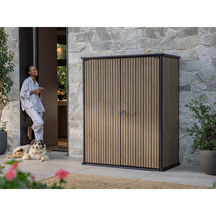 Keter Signature Venetian puutarhakaappi, 1 400 l, 140 × 73 × 170 cm
