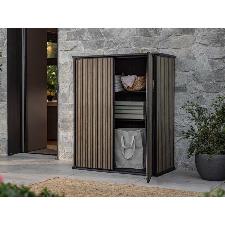 Keter Signature Venetian puutarhakaappi, 1 400 l, 140 × 73 × 170 cm