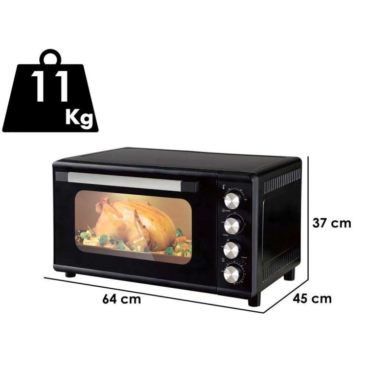 DCG MBN45 sähköinen kiertoilmauuni, 45 l, 2 000 W, 230 V