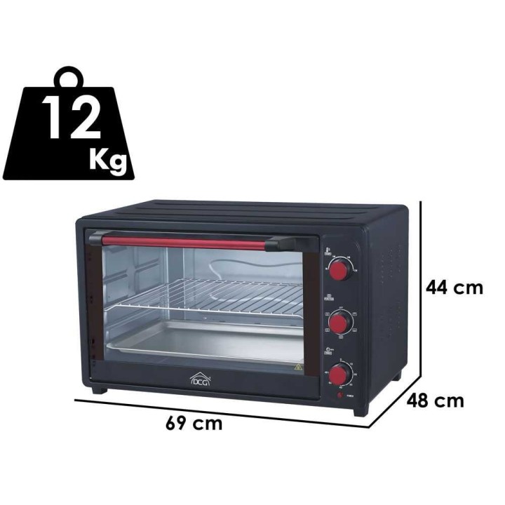 DCG MB9865 sähköinen kiertoilmauuni, 65 l, 2 200 W, 230 V