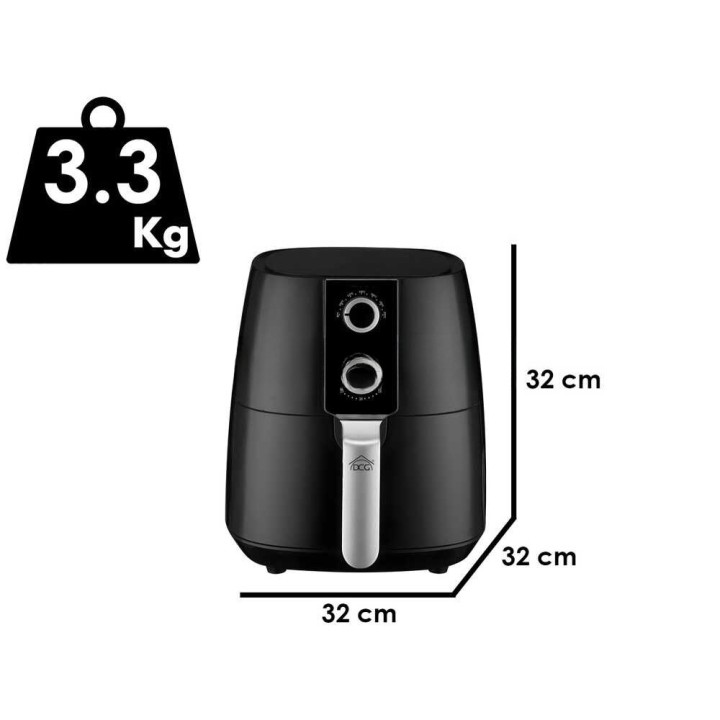 DCG FR3508 kuumailmakeitin, 4 l, 1 450 W, 80–200 °C