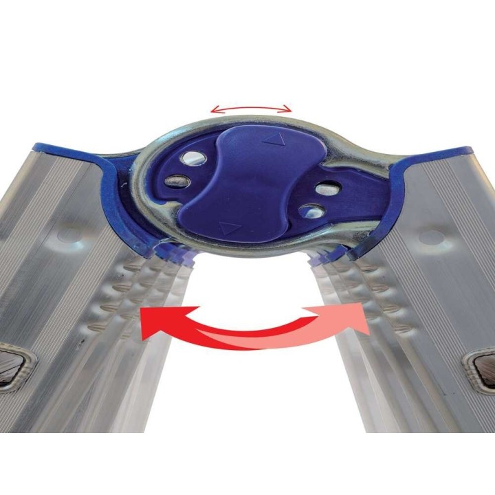 Facal Briko Blu BB/3 teleskooppitikas, 2 × 9 askelmaa, 456 cm, 150 kg