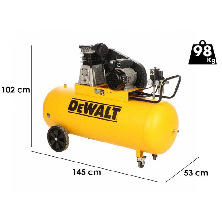 DeWalt DXCMB3M200HE hihnakompressori, 3 HP, 200 l, 230 V