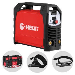 Helvi Galileo 160 invertterihitsauskone MMA TIG Lift 5 160 A 230 V kantolaukku