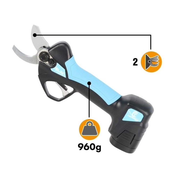 Campagnola SL32 V1 sähköiset oksasakset, 14,4 V, 2,5 Ah, 32 mm