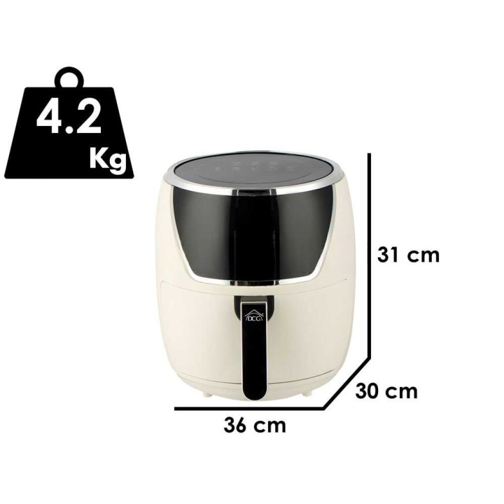 DCG FR3655D -ilmakypsennin, 5 l, 1 500 W, kosketusohjaus