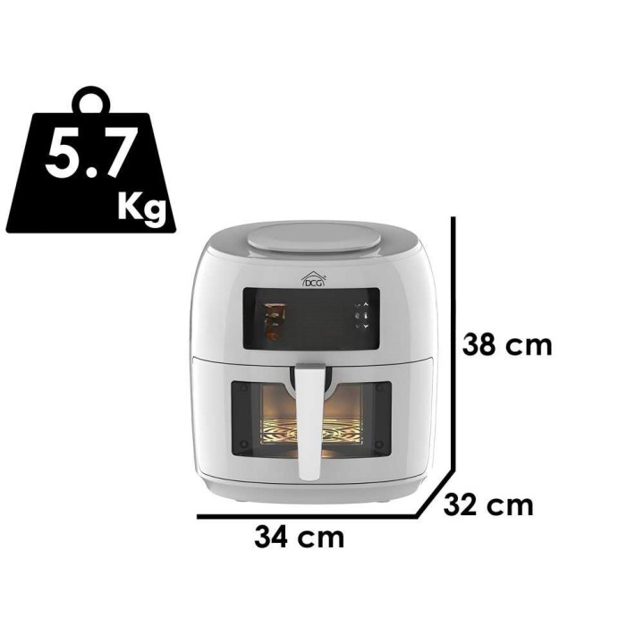 DCG FR3607WD airfryer 8 l, 1 800 W, kosketusnäyttö