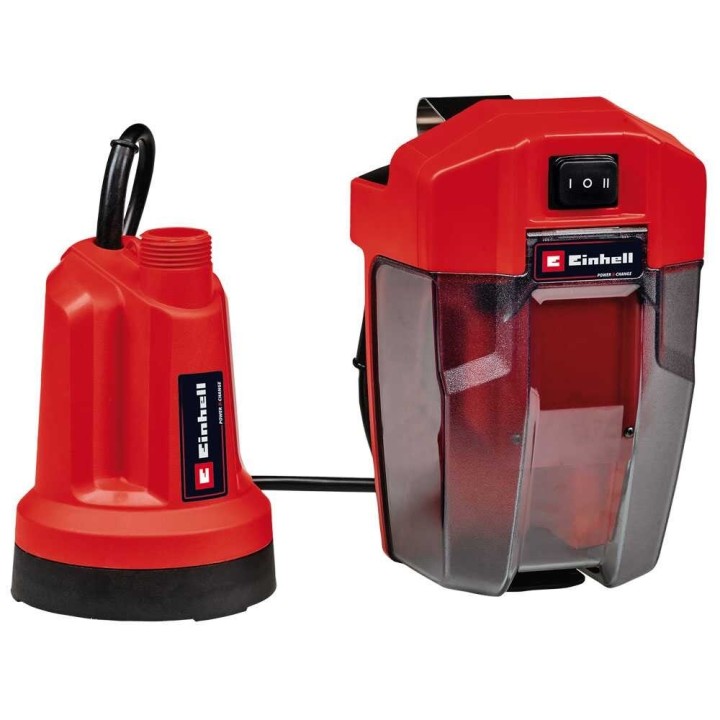 Einhell GE-SP 18 LL Li uppopumppu kirkkaalle vedelle, 18 V, 5,2 Ah akku ja laturi