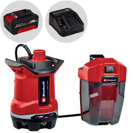 Einhell GE DP 18 25 Li uppopumppu likavedelle 18 V 4 Ah akku ja laturi