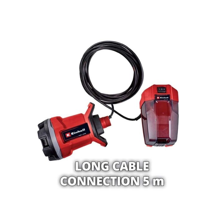Einhell GE-DP 18/25 Li uppopumppu likavedelle, 18 V, 4 Ah akku ja laturi