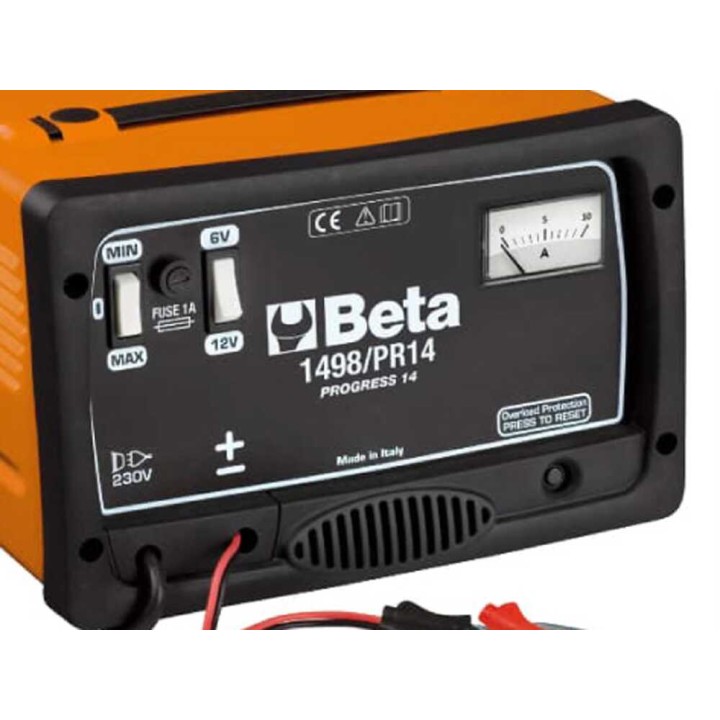 Beta 1498/PR14 kannettava akkulaturi, 6/12 V, 140 W, 11 A