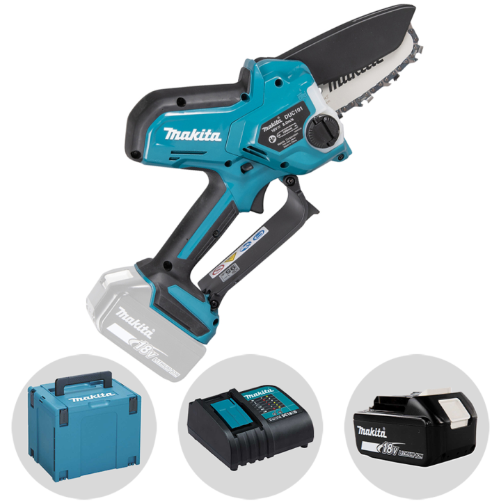 Makita DUC101ZJ LXT akkukäyttöinen oksasaha 18 V 10 cm