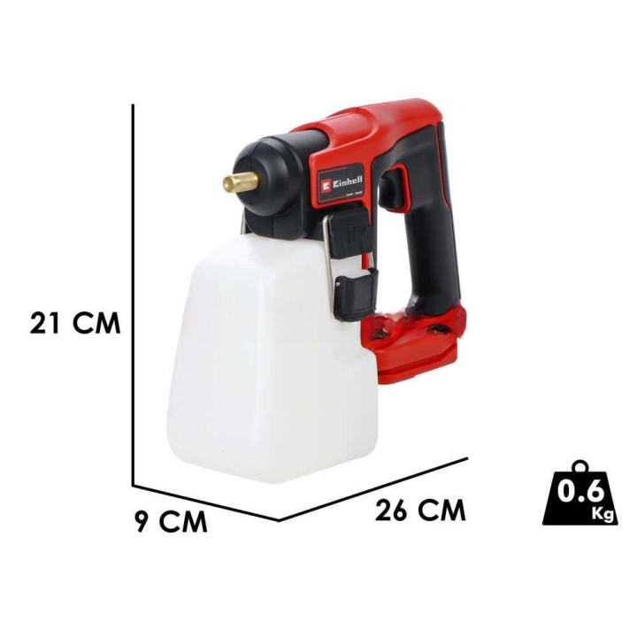 Einhell GE-WS 18/10 Li akkuruisku, 18 V, 2,5 Ah, 1,1 l