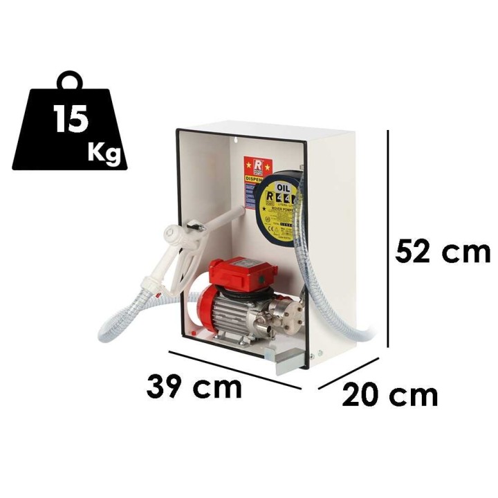 Rover Dispenser Novax OIL öljynsiirtopumppu, 0,6 HP, 230 V, 15 l/min