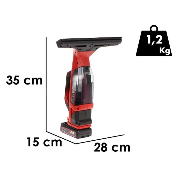 Einhell BRILLIANTO akkukäyttöinen ikkunanpesin, 18 V, 5,2 Ah