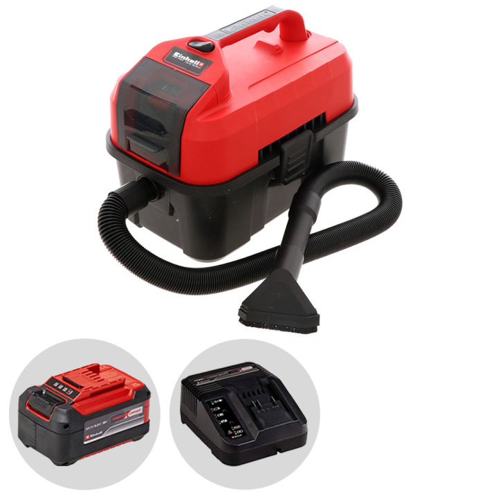 Einhell TE VC 18 10 Li akkuimuri 18 V 5 2 Ah märkä ja kuivaimuri
