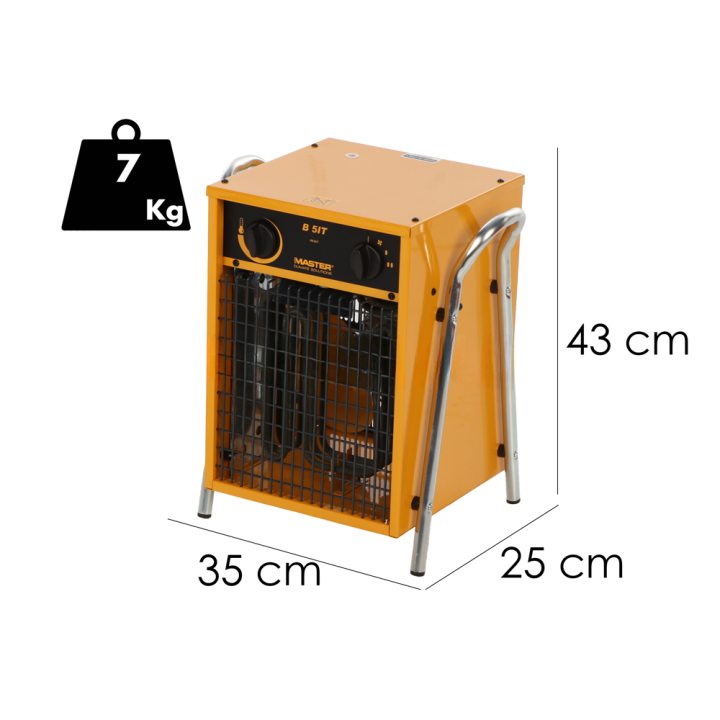 Master B 5IT sähköinen kuumailmageneraattori, 5 kW, 400 V