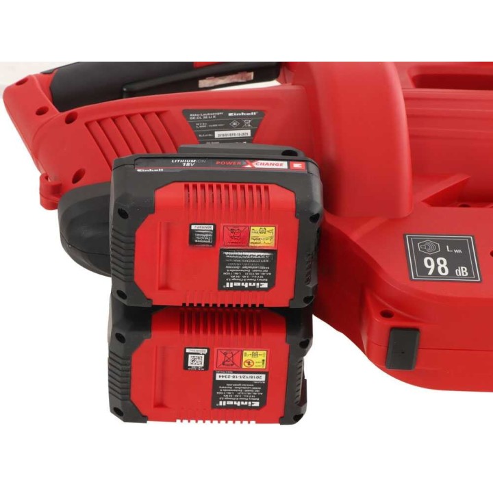 Einhell GE-CL 36 Li E lehtipuhallin ja -imuri, 36 V, 2 × 4 Ah akkuparistoilla