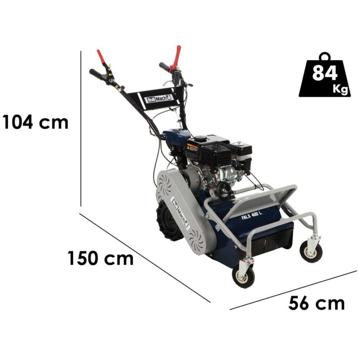 BullMach FALX 400 L vasaramurskain, Loncin G200F, 6,5 HP, 40 cm