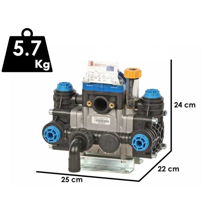 Bertolini POLY 2030.1 VF kalvopumppu traktoriin, 31 l/min, 20 bar, 1 HP
