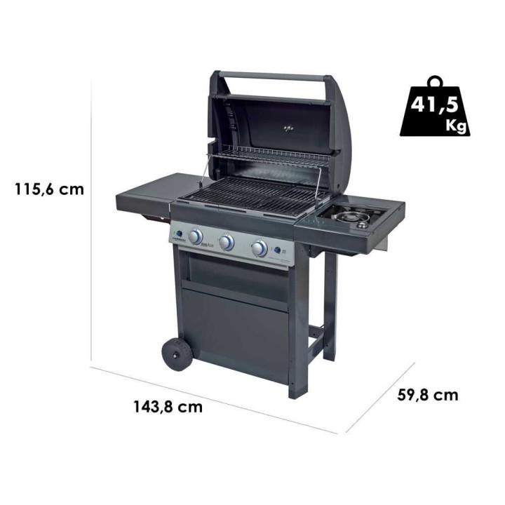 Campingaz 3 Series Classic LBS Dualgas -kaasugrilli, nestekaasu tai metaani