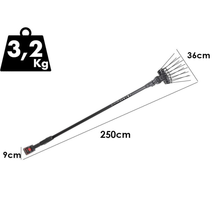 Aima Twist Plus Cordless oliivinkorjuukone, 500 W, 21 V, 250 cm