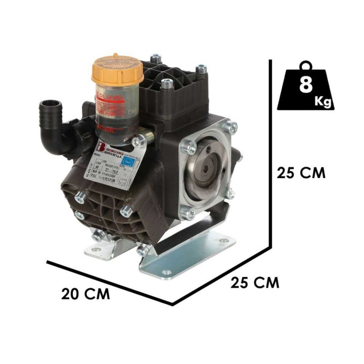 Bertolini Pumps PA 430.1 VF traktorikäyttöinen kalvopumppu, 40 bar, 3,8 HP
