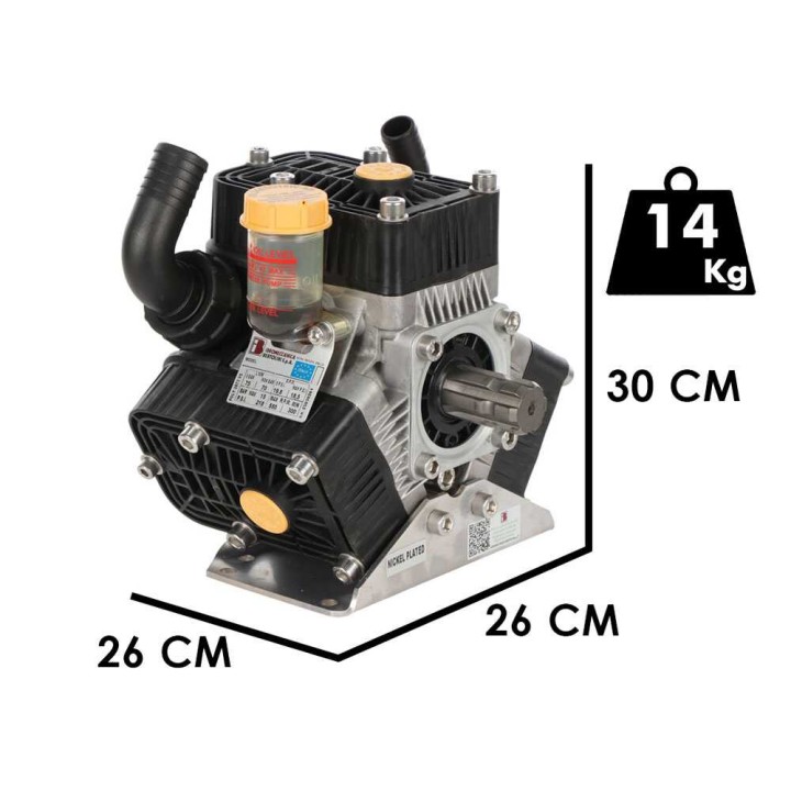 Bertolini Pumps POLY 2073 VS kalvopumppu, 75 l/min, 15 bar, traktorikäyttöön