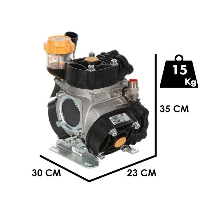 Bertolini Pumps PPS 550 VS kolmikalvopumppu traktoriin, 54 l/min, 40 bar, 5,4 HP