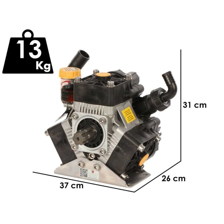 Bertolini Pumps POLY 2085 VS kalvopumppu traktorille, 82 l/min, 15 bar, 3,2 HP