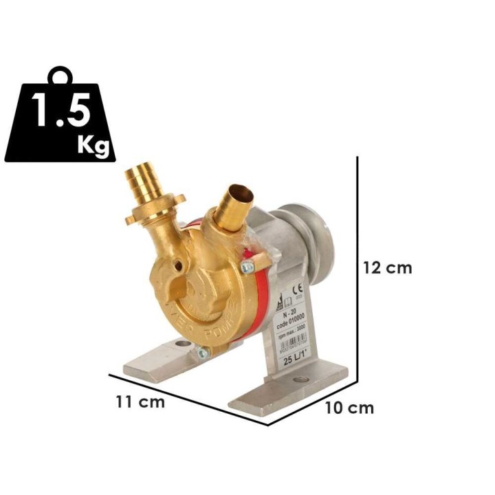 Rover N 20 hihnakäyttöinen siirtopumppu, pronssi, 25 l/min