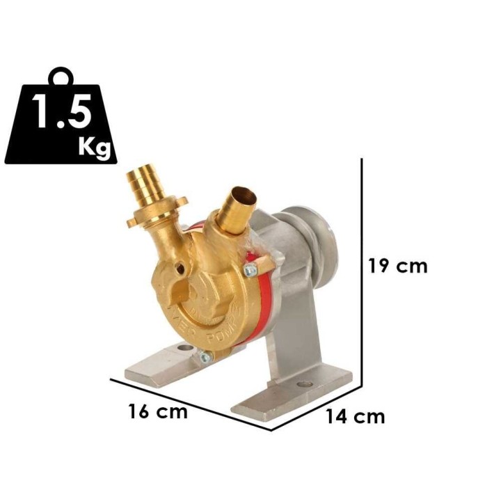 Rover N 25 hihnapyöräkäyttöinen pumppu, pronssi, 45 l/min, 24 m