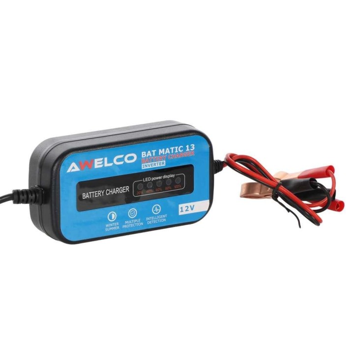 Awelco BAT MATIC 13 akkulaturi ja ylläpitolaturi, 12 V, 2 A