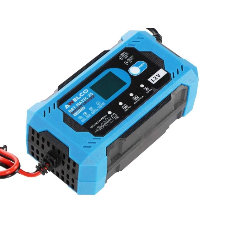 Awelco BAT MATIC 25 akkulaturi ja ylläpitolaturi 12 V 7 A