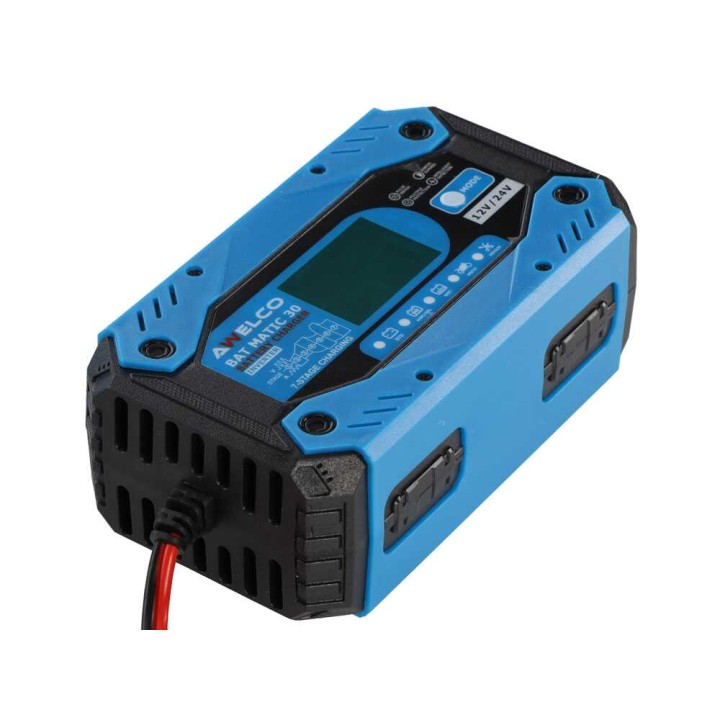 Awelco BAT MATIC 30 akkulaturi ja ylläpitolaturi, 12/24 V, 180 W