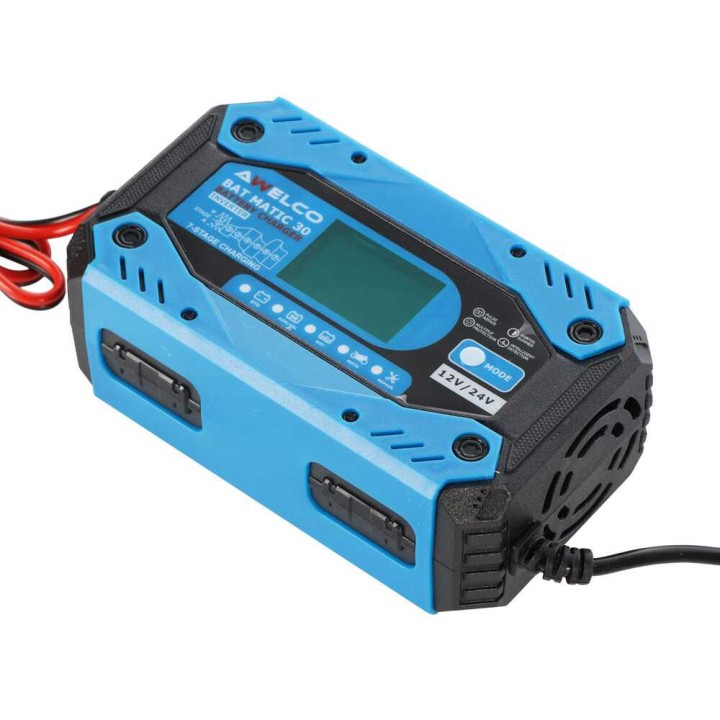 Awelco BAT MATIC 30 akkulaturi ja ylläpitolaturi, 12/24 V, 180 W