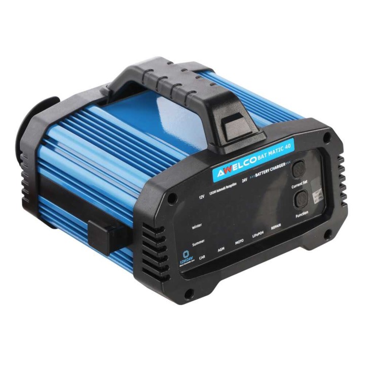 Awelco BAT MATIC 40 akkulaturi ja ylläpitolaturi 12 24 V 327 W