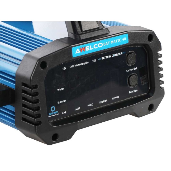 Awelco BAT MATIC 40 akkulaturi ja ylläpitolaturi, 12/24 V, 327 W