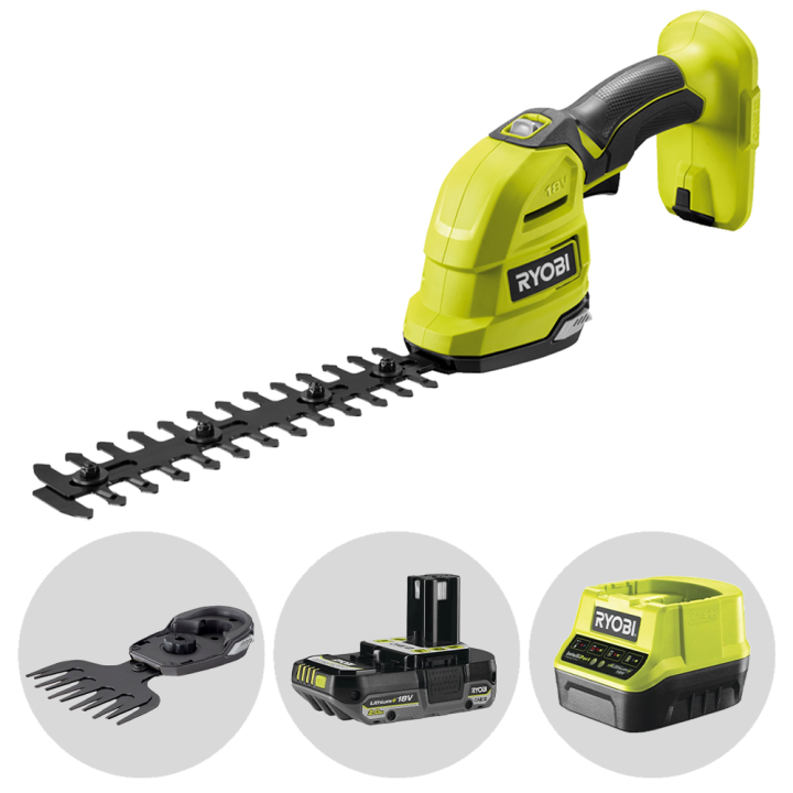 Ryobi RY18GSA 0 akkuruohosakset ja pensasleikkuri 18 V 2 Ah