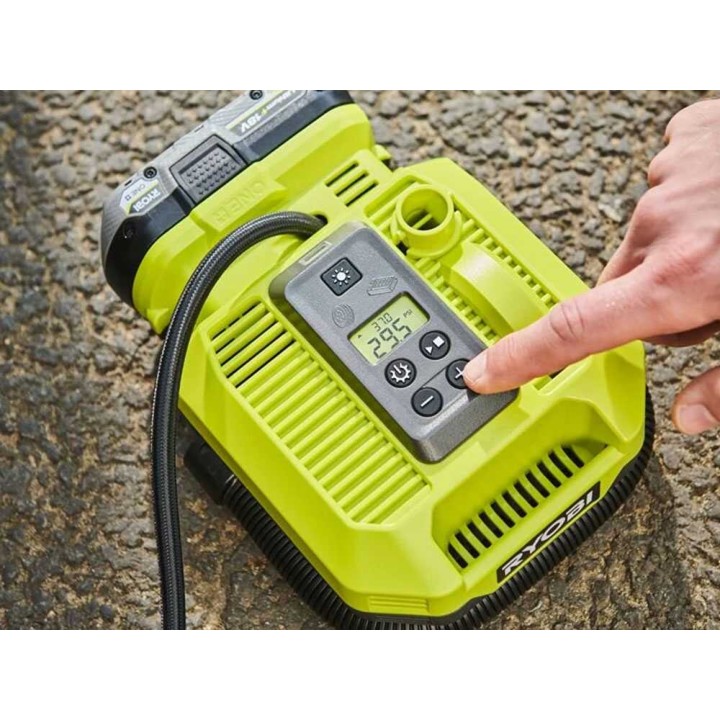 Ryobi RMI18-0 akkukompressori, 18 V, 2 Ah, 4,5 bar