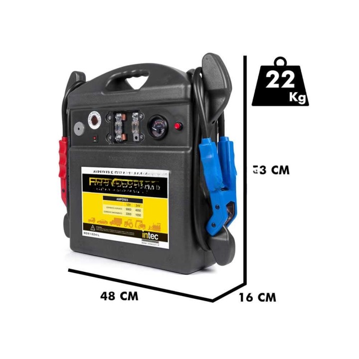 Intec BOS1224-LS akkukäynnistin, 12/24 V, 9 900 A