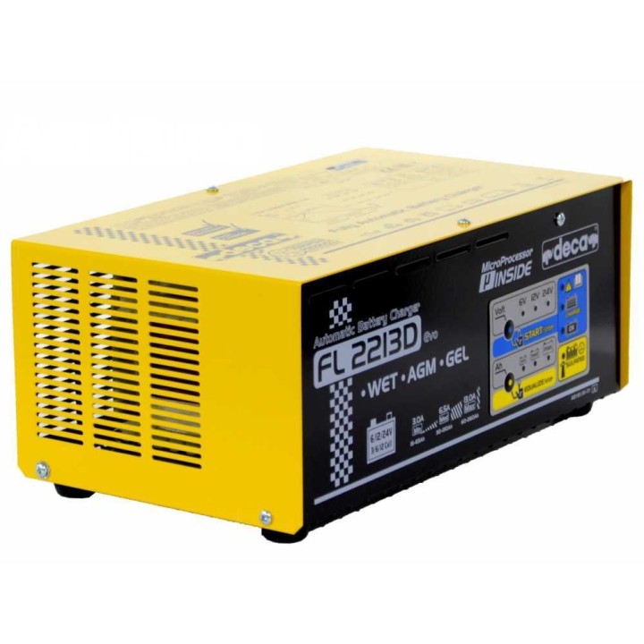 Deca FL 2213D akkulaturi ja ylläpitolaturi, 6–24 V, 530 W