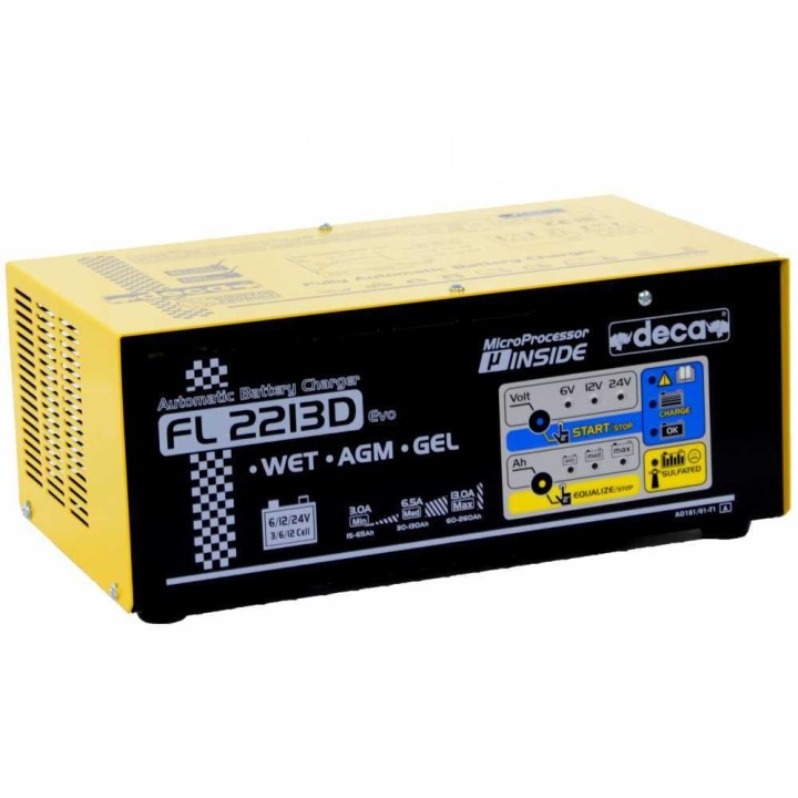Deca FL 2213D akkulaturi ja ylläpitolaturi, 6–24 V, 530 W