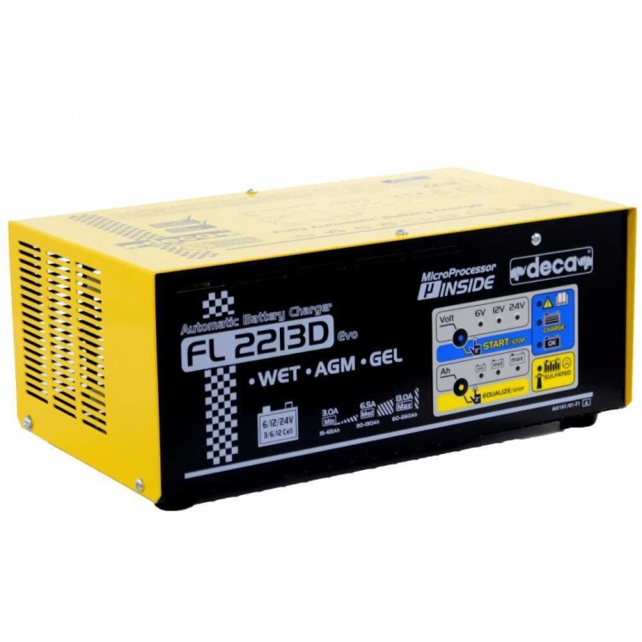 Deca FL 2213D akkulaturi ja ylläpitolaturi, 6–24 V, 530 W