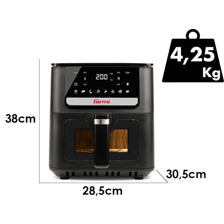 Girmi FG84 EcoFrit Crisp kuumailmakeitin 6 5 l 1 700 W 40 200 C